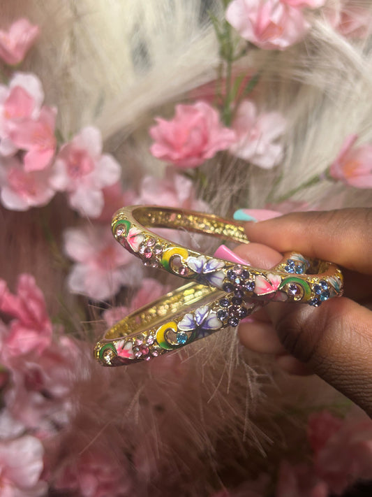 Rainbow & Gold Flowers