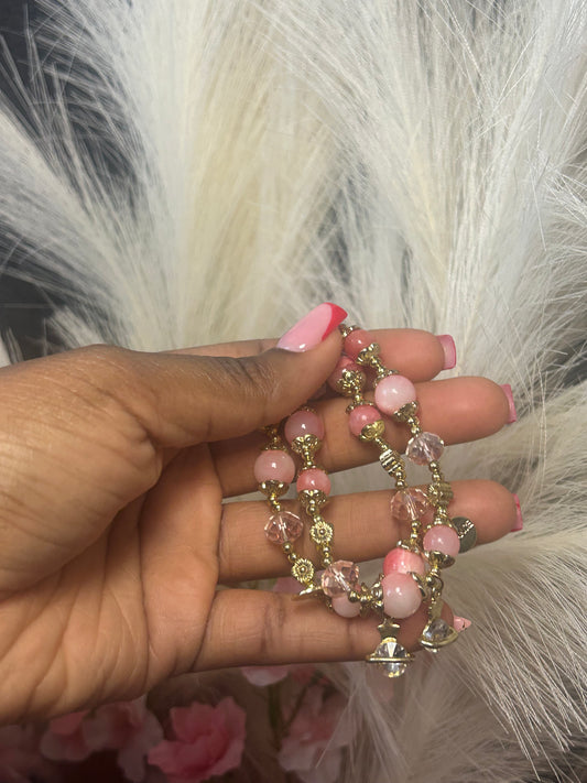 Pink Beaded Set