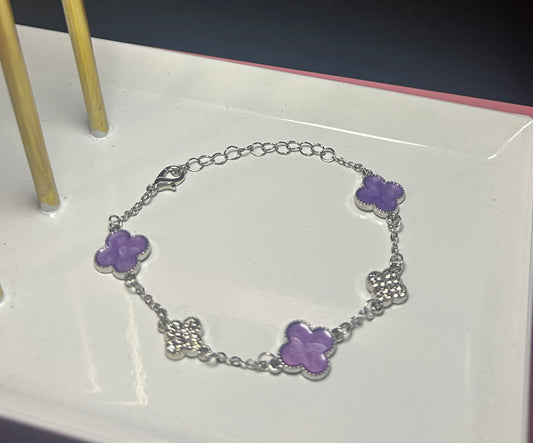 Purple & Silver Diamond